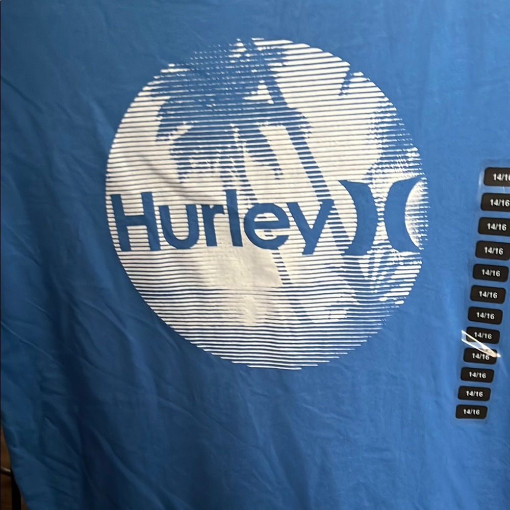 Hurley Blue Palm Graphic Tee